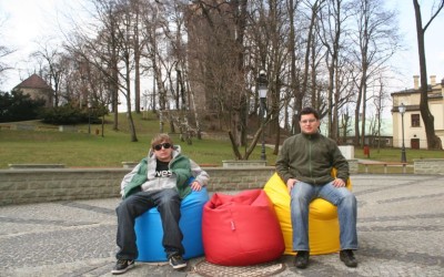 Trzy Kolory Cieszyna (27.03.2011). Z Sławomirem Łuszcz.